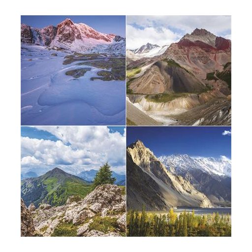 Naptár, fali, TOPTIMER "Hegyek"