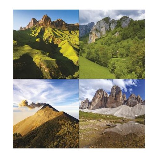 Naptár, fali, TOPTIMER "Hegyek"