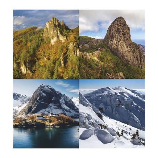 Naptár, fali, TOPTIMER "Hegyek"