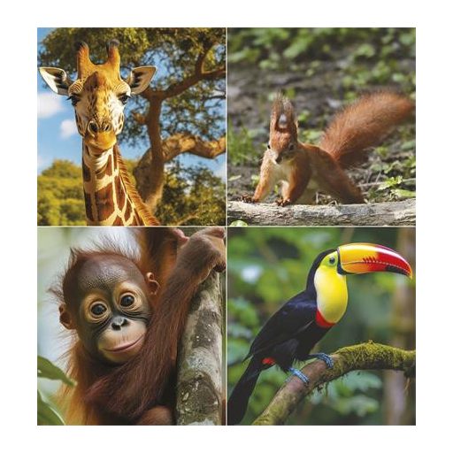 Naptár, fali, TOPTIMER "Vadállatok"