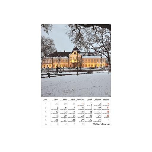 Naptár, fali, TOPTIMER "Magyar városok"