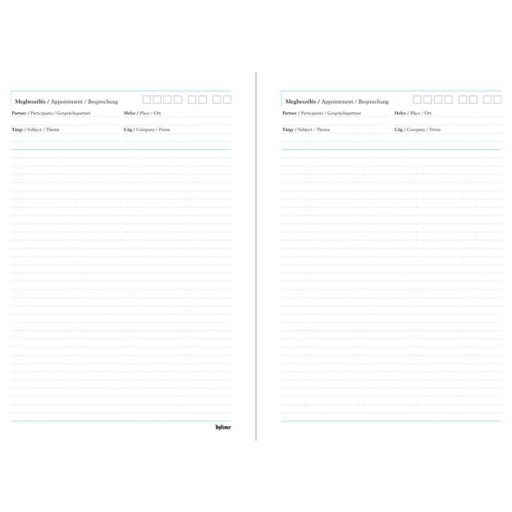 Tárgyalási napló, B5, TOPTIMER, "Traditional", bordó