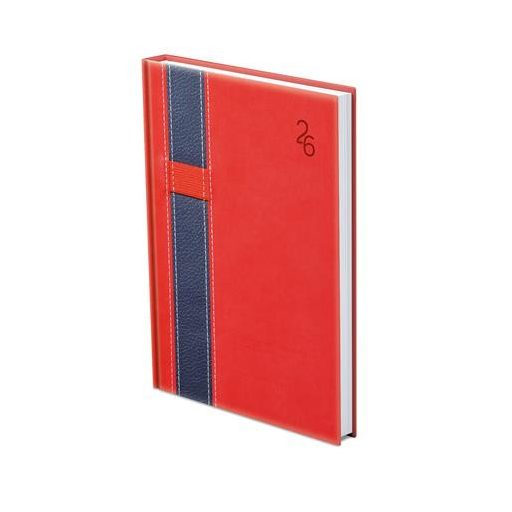 Naptár, tervező, B5, heti, TOPTIMER "Vario", piros-kék