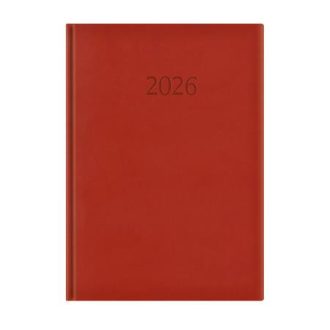   Naptár, tervező, A4, napi, TOPTIMER "Wide", bordó