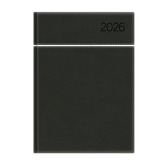   Naptár, tervező, A5, napi, TOPTIMER, "Young", fekete-fehér