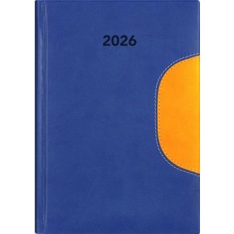   Naptár, tervező, B5, heti, DAYLINER "Memphis", kék-sárga