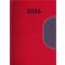Naptár, tervező, B6, heti, DAYLINER "Memphis", piros-szürke