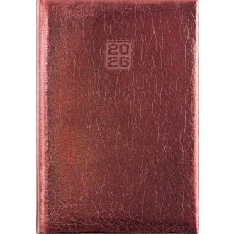   Naptár, tervező, A5, heti, DAYLINER, "Mirror", bronz