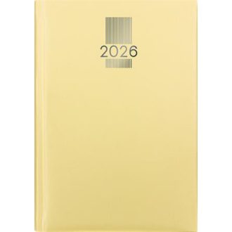   Naptár, tervező, A5, napi, DAYLINER, "MyPastel", sárga