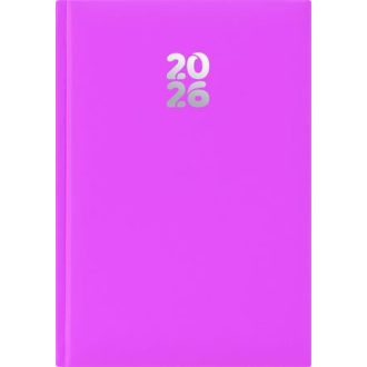   Naptár, tervező, A5, napi, DAYLINER, "Pannon", fuchsia