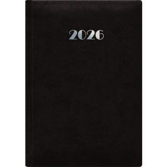   Naptár, tervező, A5, napi, DAYLINER, "Pellana", fekete