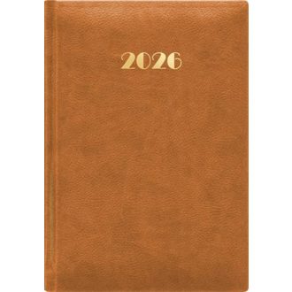   Naptár, tervező, A5, napi, DAYLINER, "Pellana", okker