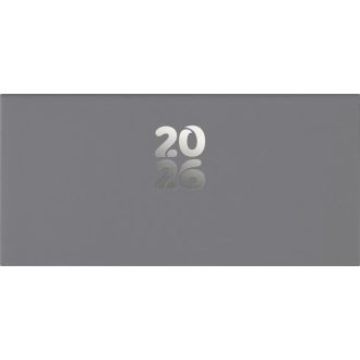   Zsebnaptár, fekvő elrendezésű, DAYLINER, "Pannon", szürke