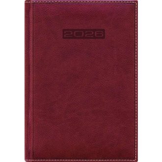   Naptár, tervező, B5, heti, DAYLINER, "Sherwood", barnásvörös