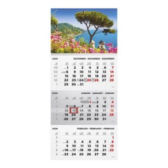   Naptár, speditőr, három hónapos, egy tömbös, TOPTIMER, "Táj"