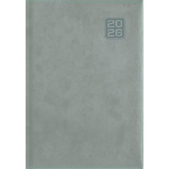   Naptár, tervező, A5, napi, DAYLINER "Square", szürkéskék