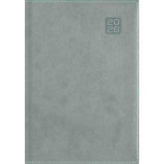   Naptár, tervező, B5, heti, DAYLINER "Square", szürkéskék