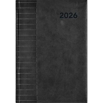   Naptár, tervező, A5, napi, DAYLINER, "Tucson", fekete