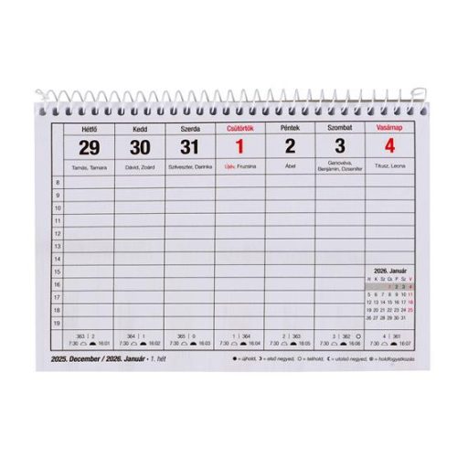 Naptár, asztali, 23TA, VICTORIA OFFICE (2026 évi)