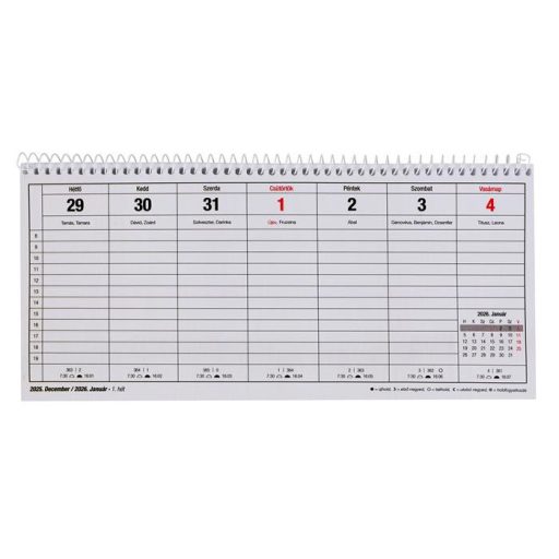 Naptár, asztali, 24TA, VICTORIA OFFICE (2026 évi)