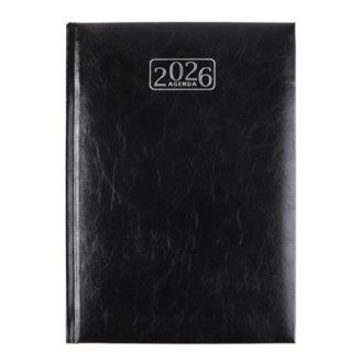   Naptár, tervező, A5, napi, VICTORIA OFFICE "Chrono", fekete (2026 évi)