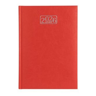   Naptár, tervező, A5, napi, VICTORIA OFFICE "Chrono", piros (2026 évi)