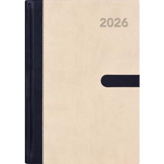   Naptár, tervező, A5, heti, DAYLINER "Winner", bézs