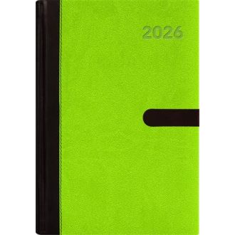   Naptár, tervező, A5, napi, DAYLINER, "Winner", zöld