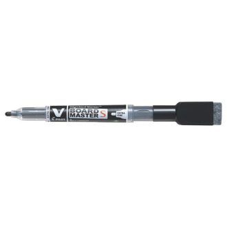   Táblamarker, törlőkupakkal, 1,3 mm, EF, kúpos, PILOT "V-Board Master S", fekete