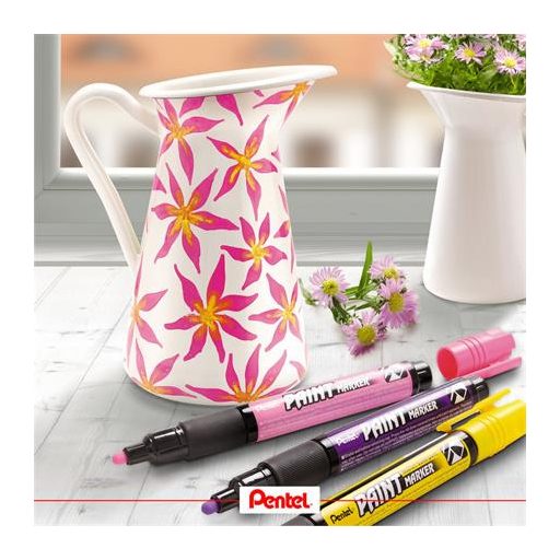 Lakkmarker, 2 mm, kúpos, PENTEL "MMP20", piros