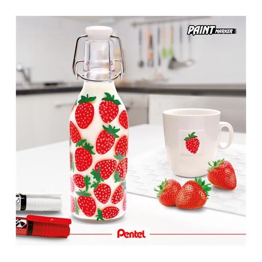 Lakkmarker, 2 mm, kúpos, PENTEL "MMP20", sárga