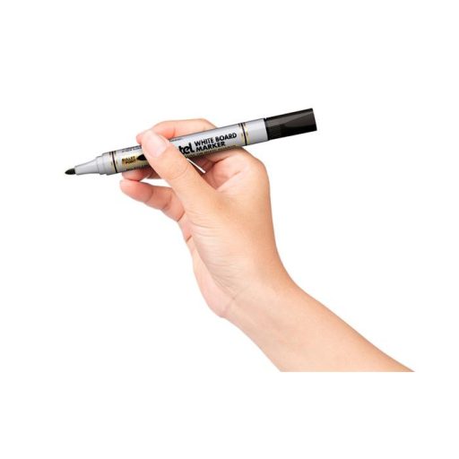 Táblamarker, 2 mm, kúpos hegy, PENTEL, fekete