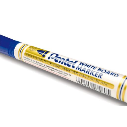 Táblamarker, 2 mm, kúpos hegy, PENTEL, kék