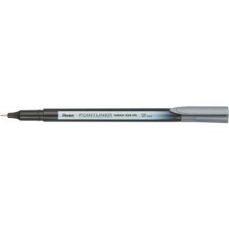 Tűfilc, 0,4 mm, PENTEL "Pointliner", szürke