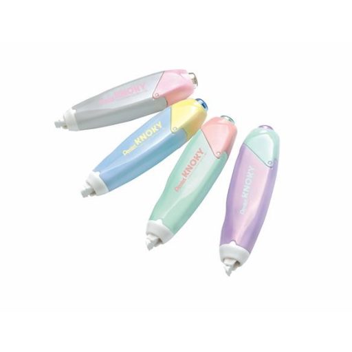 Hibajavító roller, 5 mm x 6 m, utántölthető, PENTEL "Knoky", világoszöld-barack