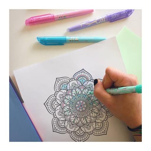 Szövegkiemelő, 1-3,3 mm, törölhető, PILOT "Frixion Light Soft", pasztell-lila