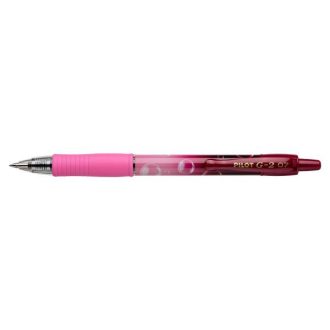   Zseléstoll, 0,32 mm, nyomógombos, PILOT "G-2 Pink Bubble", kék