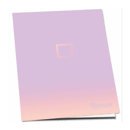 Füzet, tűzött, A4, kockás, 52 lap, PULSE "Pastel Colours"