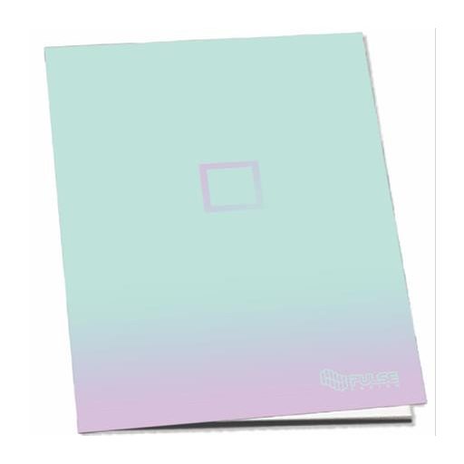 Füzet, tűzött, A4, kockás, 52 lap, PULSE "Pastel Colours"