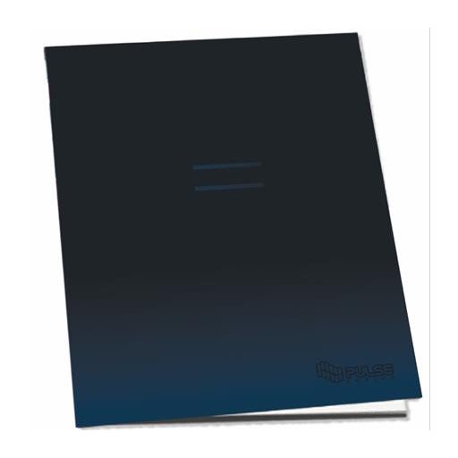 Füzet, tűzött, A4, vonalas, 52 lap, PULSE "Dark Colours"