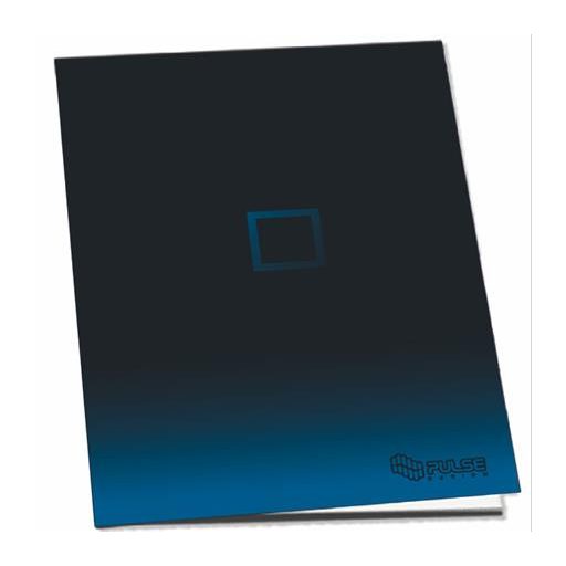 Füzet, tűzött, A4, kockás, 52 lap, PULSE "Dark Colours"