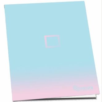   Füzet, tűzött, A5, kockás, 52 lap, PULSE "Pastel Colours"