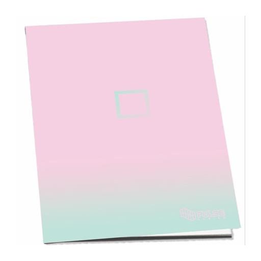 Füzet, tűzött, A5, kockás, 52 lap, PULSE "Pastel Colours"