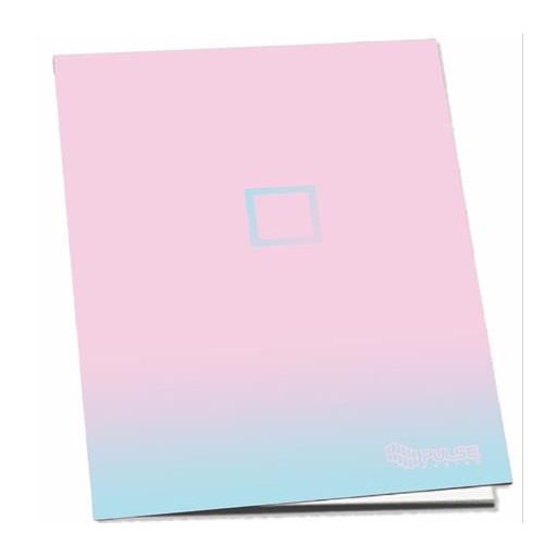 Füzet, tűzött, A5, kockás, 52 lap, PULSE "Pastel Colours"