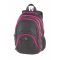 Hátizsák, 2in1, notebook tartóval és audió csatlakozóval, PULSE "Teens", pink-fekete