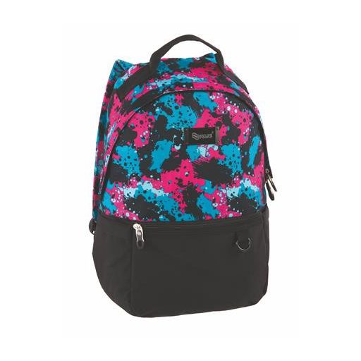 Hátizsák, notebook tartóval, PULSE "Cloud", fekete-színes foltok