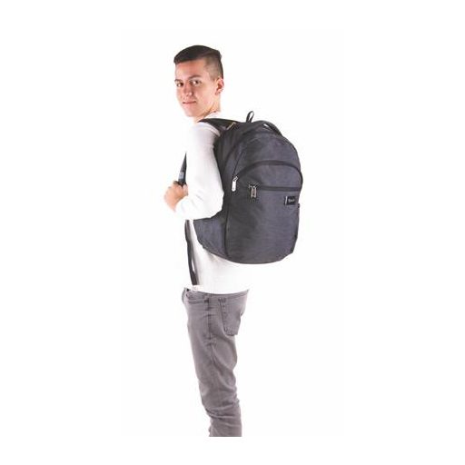 Hátizsák, notebook tartóval, PULSE "Prime", szürke