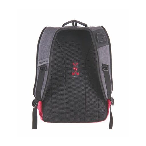 Hátizsák, notebook tartóval, PULSE "Bicolor", szürke-pink