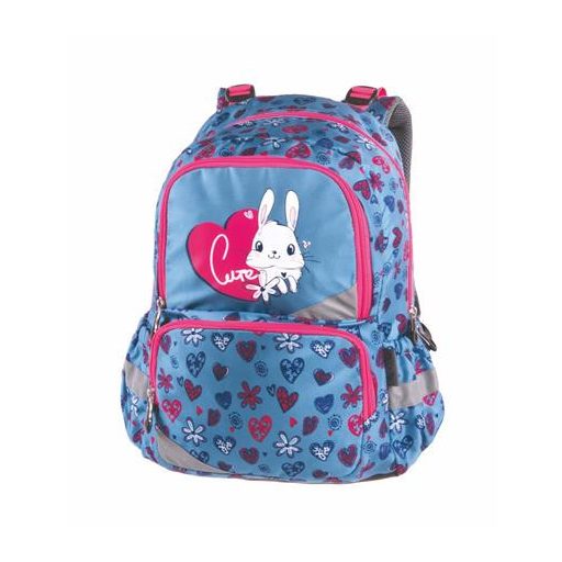 Hátizsák, anatómiai, PULSE "Anatomic Little Rabbit", kék-rózsaszín