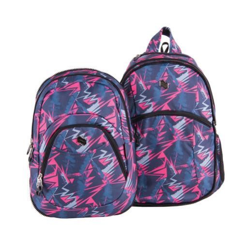 Hátizsák, 2in1, notebook tartóval és audió csatlakozóval, PULSE "Teens Pink Ice"